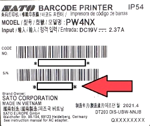 A close-up of a barcode label

Description automatically generated